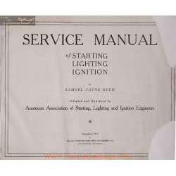General Service manual Lighting Schema electrique 1919