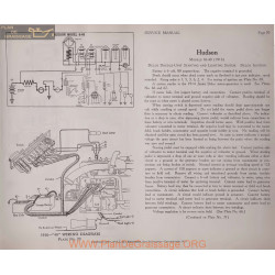 Hudson 16 40 6volt Schema Electrique 1916 Delco Plate 70