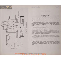 Jordan Sixty All Models 6volt Schema Electrique 1919 Bijur Plate 145