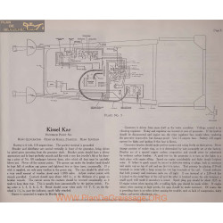 Kissel Kar Hundred Poin Six Schema Electrique 1919 Plate 3
