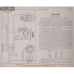 Oldsmobile 37 6volt Schema Electrique 1918 1919 Remy Plate 195