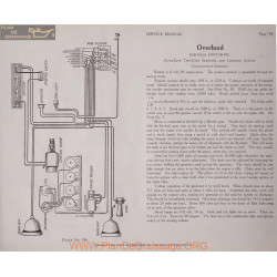 Overland 85b Four 6volt Schema Electrique 1917 1918 1919 Autolite Plate 196