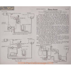 Pierce Arrow 4 5 6volt Schema Electrique 1916 1917 1918 Westinghouse Plate 204 205