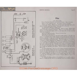 Pilot 6 45 6volt Schema Electrique 1916 1917 1918 Delco Plate 77