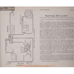 Nash Trucks 2017 3017 6volt Schema Electrique 1919 Plate 13