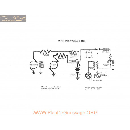 Buick B24 B25 Schema Electrique 1914 P2