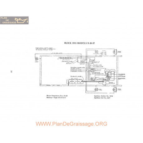 Buick B36 B37 Schema Electrique 1914 P1