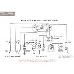 Buick Motor D34 D35 Schema Electrique 1917