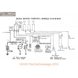 Buick Motor D44 D45 D46 D47 Schema Electrique 1917