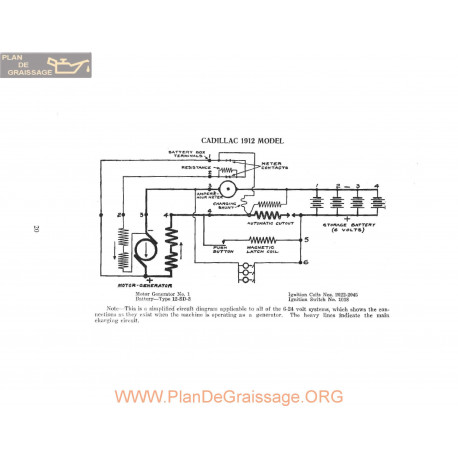Cadillac Model 1912 Schema Electrique 1912 P2