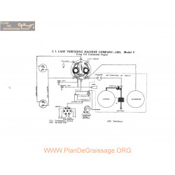 Case Threshing Machine Model V Schema Electrique 1921