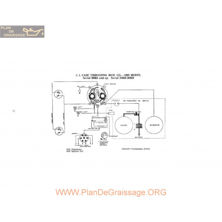 Case Threshing Schema Electrique 1920