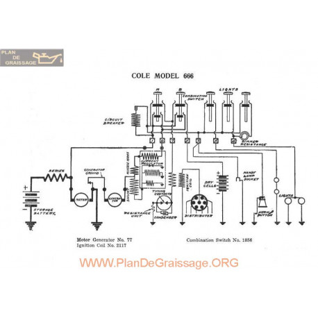 Cole 666 Schema Electrique 1916