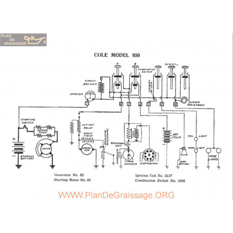 Cole 850 Schema Electrique 1916