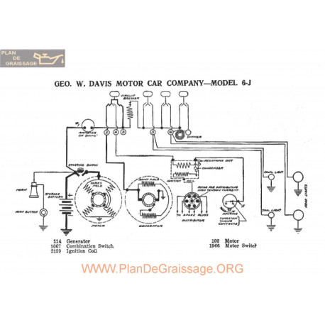 Davis Motor6j Schema Electrique 1917