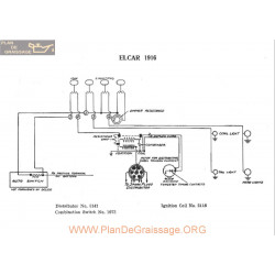 Elcar 1916 Schema Electrique 1916