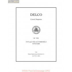 General Delco Circuit And Wiring Diagrams 1919 1920