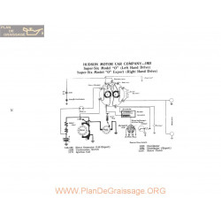 Hudson Motor Super Six O Export Schema Electrique 1921