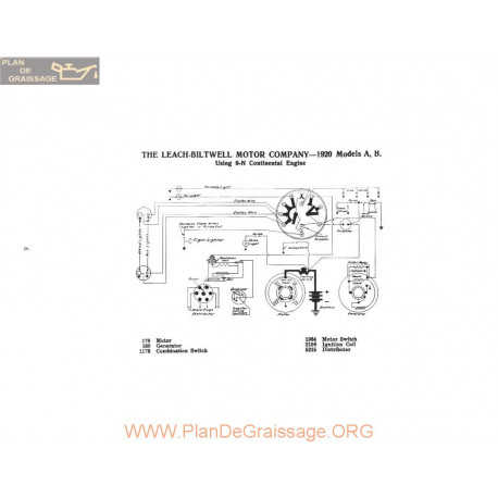 Leach Biltwell Motor A B 9n Schema Electrique 1920