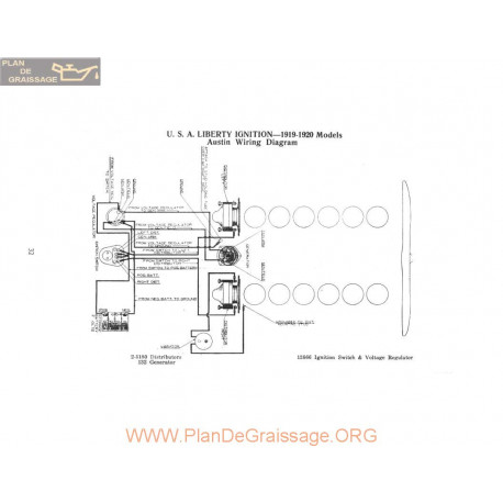 Liberty Ignition Austin Schema Electrique 1919 1920