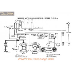 Meteor Motor 75a 80a Schema Electrique 1918