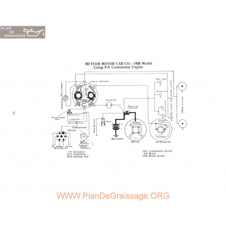 Meteor Motor 9n Schema Electrique 1920