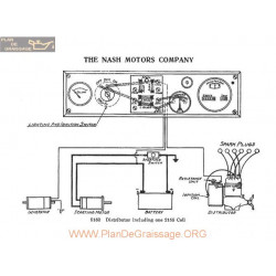 Nash Motor Company Schema Electrique 1917
