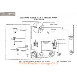 National Motor Serie Ak Schema Electrique 1917