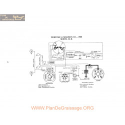 Nordyke & Marmon 34b Schema Electrique 1920