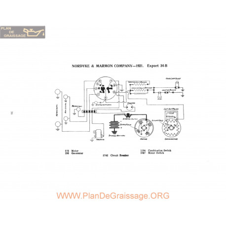 Nordyke Marmon 34b Schema Electrique 1921