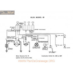 Olds 48 Schema Electrique 1916