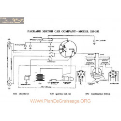 Packard Motor 325 335 Schema Electrique 1918