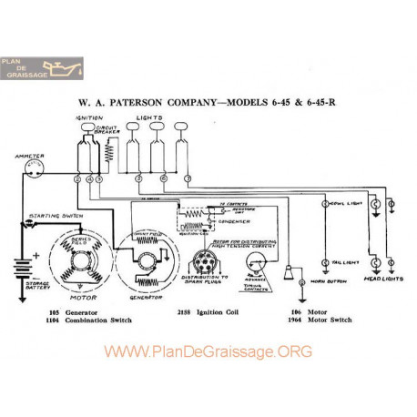 Paterson 6 45 6 45r Schema Electrique 1918