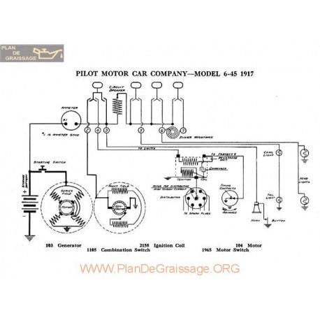 Pilot Motor 6 45 Schema Electrique 1917 V2