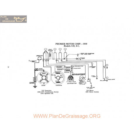 Premier 6b 6c Schema Electrique 1919