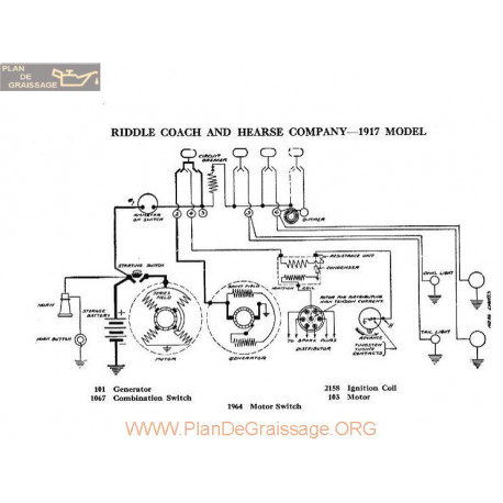 Riddle Coach Hearse Schema Electrique 1917