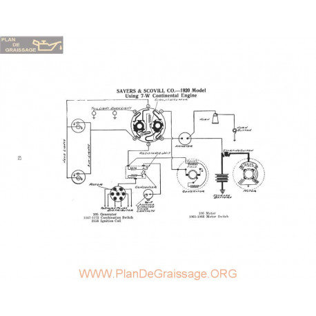 Sayers & Scovill 7w Schema Electrique 1920