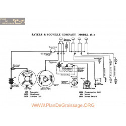 Sayers & Scovill Schema Electrique 1918