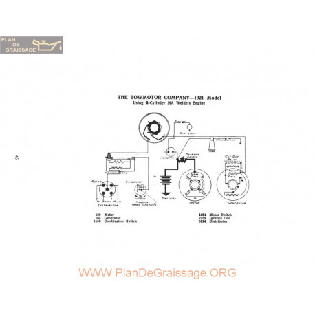 Towmotor 4 Cylindre Schema Electrique 1921