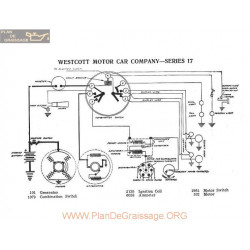 Westcott Motor 17 Schema Electrique 1917