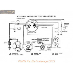 Westcott Motor 18 Schema Electrique 1918