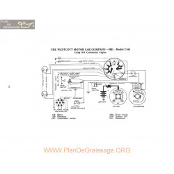 Westcott Motor C48 Schema Electrique 1921