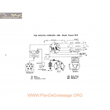 Winton Company 25r Schema Electrique 1921