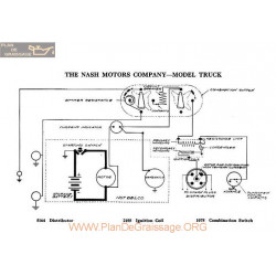 Nash Motor Truck Schema Electrique 1918