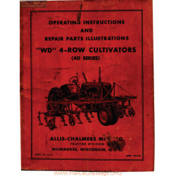 Allis Chalmers 40 Series 4 Row Cultivator Manual