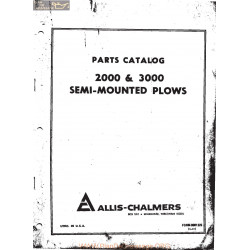 Allis Chalmers Ac Parts Catalog 2000 3000 Plow Manual