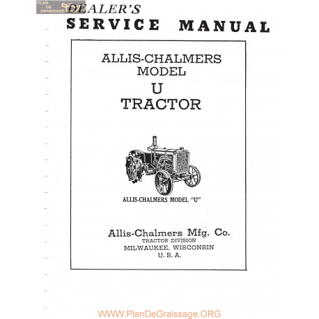 Allis Chalmers Ac U Service Manual Manual