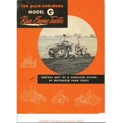 Allis Chalmers G Tractor Brochure 16 Pg Tl 542 Manual