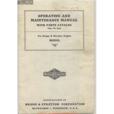 Briggs And Stratton 5s Maintenance Manual