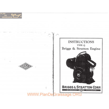 Briggs And Stratton Model Q Instructions